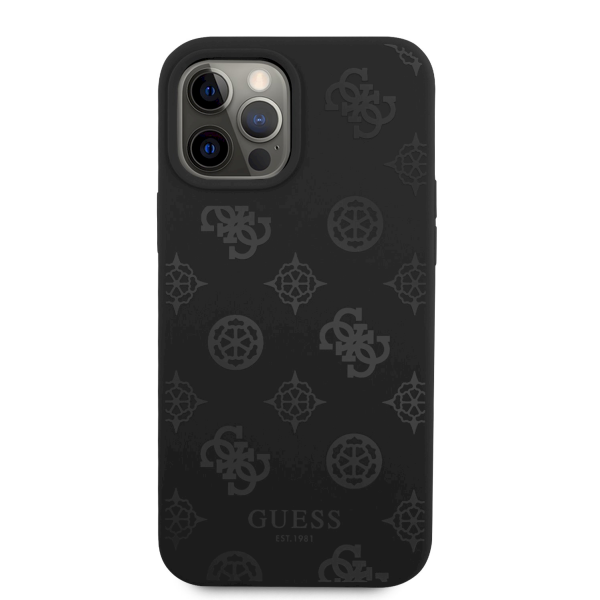 Обложка книги «GUHCP12LLSPEBK Guess Liquid Silicone Tone on Tone Peony Case for iPhone 12 Pro Max Black»