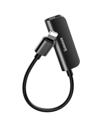  Baseus Audio Converter L50 Adapter from Lightning to Lightning port (female) + headphones jack 3,5 mm (female) black (CALL50-01)