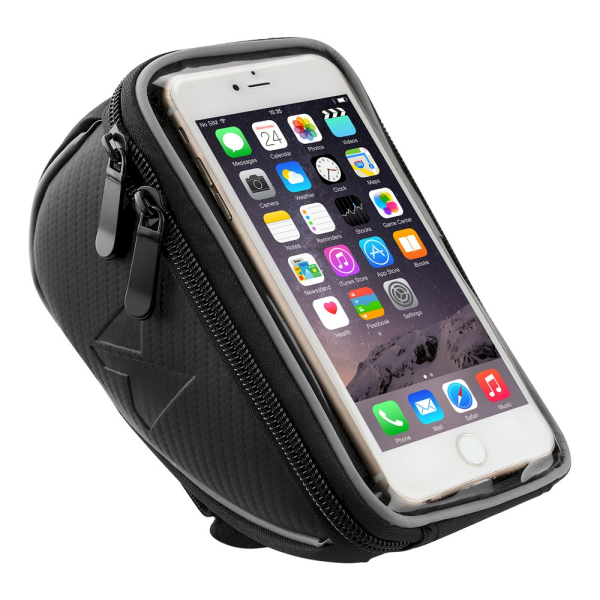 Обложка книги «Wozinsky Bicycle Front Frame Handlebar Bag Touch Screen Phone Holder 6,5 inch 0,9L black (WBB4BK)»