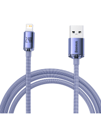 Baseus Crystal cable USB to Lightning, 2.4A, 2m (purple)