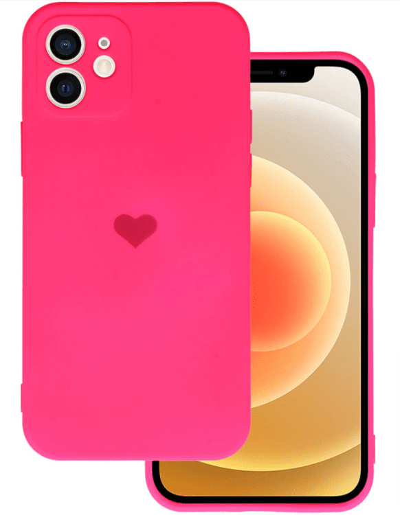 Fusion Heart силиконовый чехол для Apple iPhone 12 | 12 Pro фуксия цвет