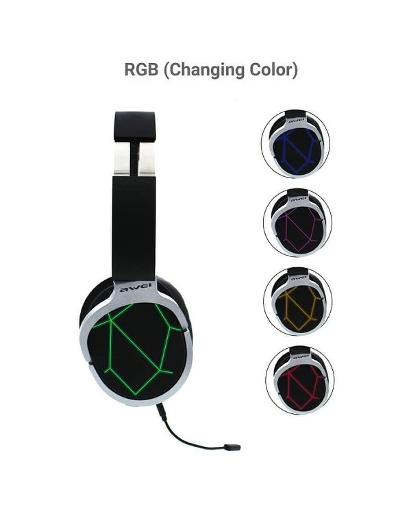 Дополнительное изображение книги «AWEI słuchawki gaming Bluetooth A799BL nauszne gamingowe z mikrofonem czarny|black»