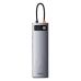 Дополнительное изображение книги «Концентратор 11in1 Baseus Metal Gleam Series, USB-C - 3x USB 3.0 + 2x HDMI + USB-C PD + Ethernet RJ45 + microSD|SD + VGA + AUX»