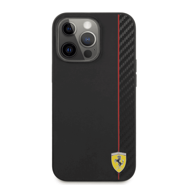 Обложка книги «FESAXHCP13XBK Ferrari Smooth and Carbon Effect Hard Case for iPhone 13 Pro Max Black»