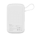 Powerbank Baseus Qpow PRO with cable, USB-C, 2xUSB, 10000mAh, 20W (White)