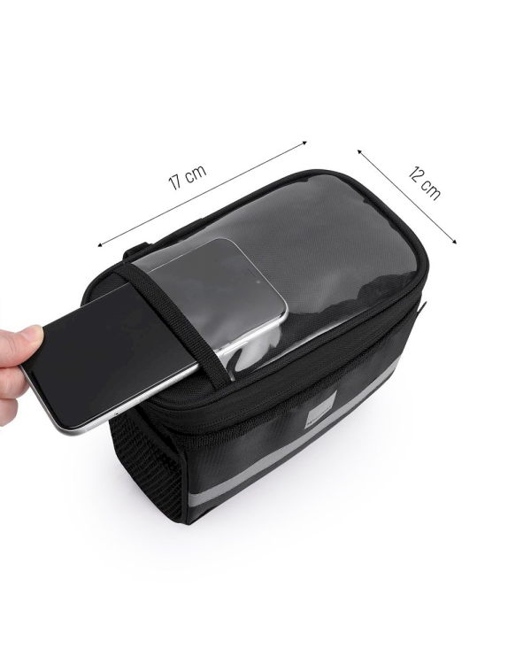 Wozinsky bicycle handlebar bag 2L black (WBB12BK)