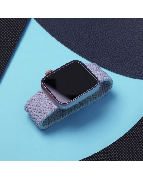 Эластичный ремешок XS для Apple Watch 42|44|45 мм длиной 135 мм светло-серый