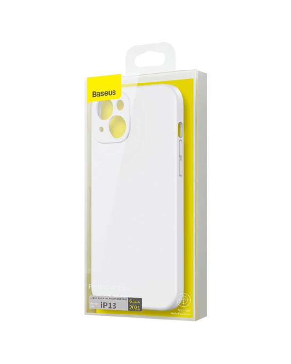 Baseus Liquid Silica Case for iPhone 13 (white)