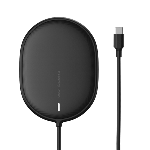 Baseus Light wireless induction charger for iPhone 12, 15W (black)
