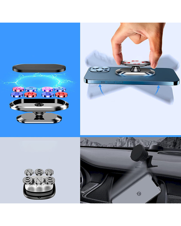Joyroom Self Adhesive Magnetic Car Dashboard Mount Silver (JR-ZS227)