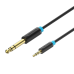 3,5 мм TRS Male to 6,35 мм Male Audio Cable 3m Vention BABBI (черный)