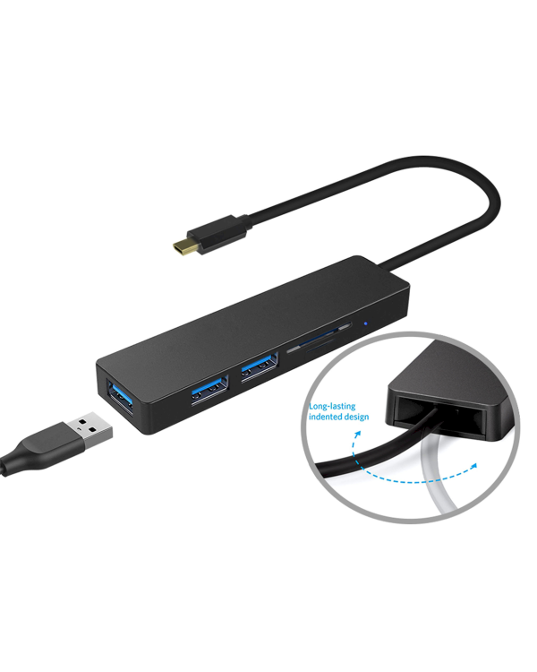 Platinet PMMA9846 разветвитель USB-C 4 x USB / SD кардридер