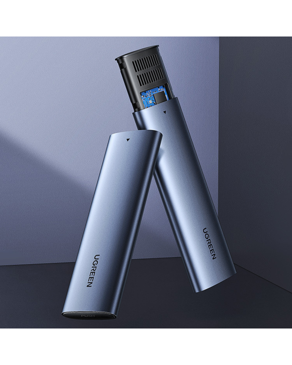 UGREEN CM400 M.2 B-Key Корпус для жестких дисков, NGFF, SATA (серый)