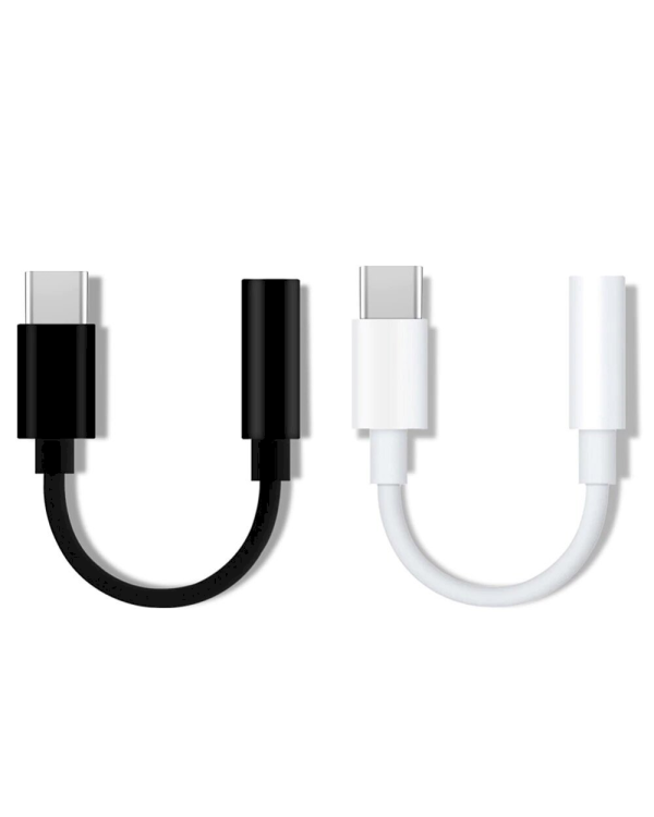 USB Type C to 3.5 mm mini jack Female Adapter black