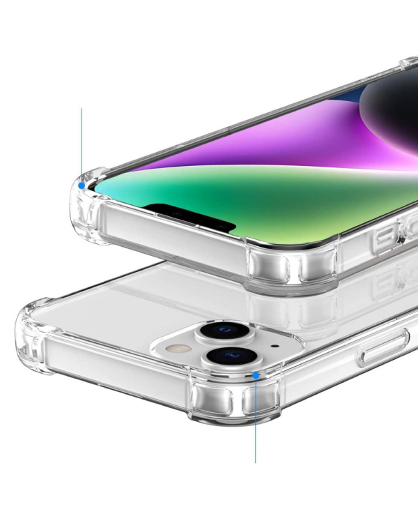 Anti shock силиконовый чехол Fusion 1.5 мм для Apple iPhone 15 Pro Max прозрачный