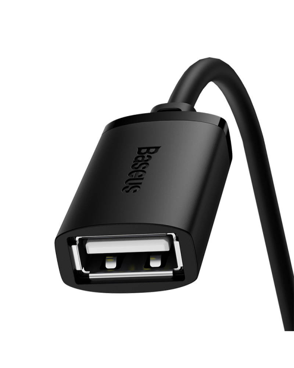 Удлинительный кабель USB 2.0 Baseus 0,5 м (черный)
