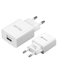 Зарядное устройство с разъемом USB, WK-019, быстрая зарядка 3.0 5V 3A (11000)