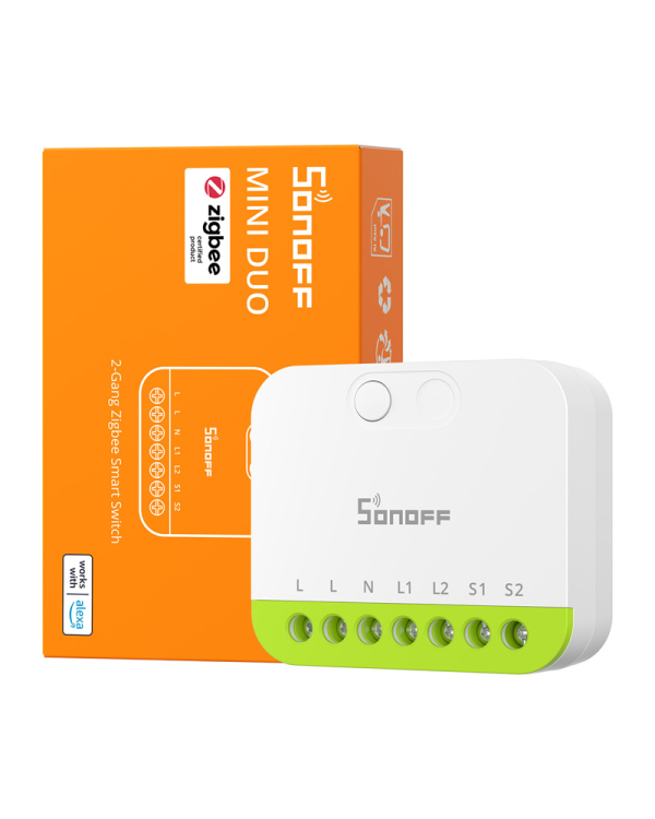 Sonoff MINI-ZB2GS ZigBee двухканальный мини-переключатель