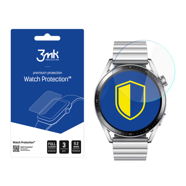 Huawei Watch GT 3 46mm - 3mk Watch Protection™ v. ARC+ screen protector Huawei Watch GT 3 46mm - 3mk Watch Protection™ v. ARC+ screen protector