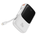Powerbank Baseus Qpow PRO with cable, USB-C, 2xUSB, 10000mAh, 20W (White)