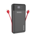 Dudao K1Max 30000mAh power bank with built-in cables black (K1Max-black)
