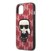 Karl Lagerfeld Monogram Ikonik Case for iPhone 13 Red