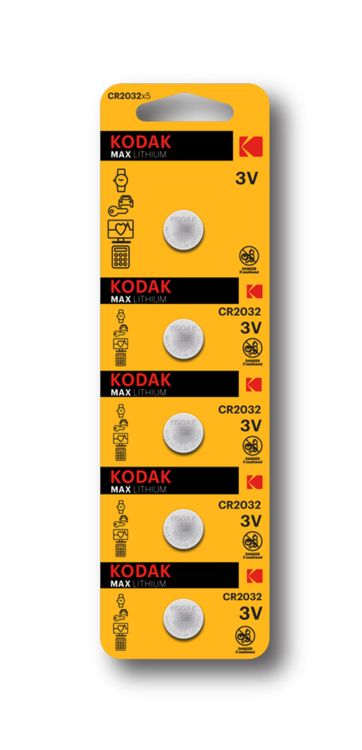 Kodak CR2032 Tаблетка 3V литиевая батарея (5BB)