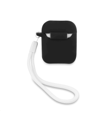 GUACA2LSVSBW Guess Vintage Silicone Case for Airpods 1/2 Black