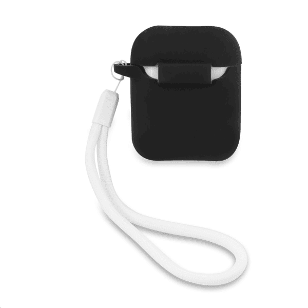 Обложка книги «GUACA2LSVSBW Guess Vintage Silicone Case for Airpods 1/2 Black»
