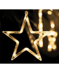 Световой занавес MOON 138 LED| Stars | теплый белый свет