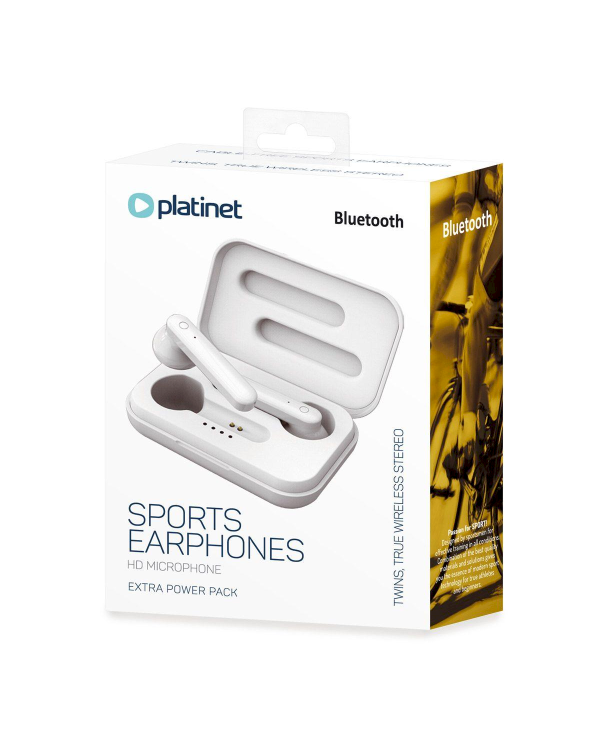 Platinet PM1040W Airpods Bluetooth 5.0 Стерео Гарнитура с Микрофоном (MMEF2ZM/A) Белая