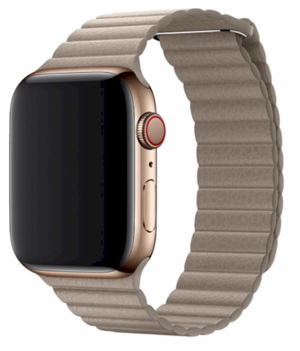 Devia Elegant Leather Loop Ремешок для часов Apple Watch 38 / 40 mm песочный