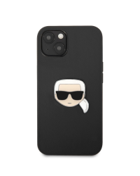 KLHCP13SPKMK Karl Lagerfeld PU Leather Karl Head Case for iPhone 13 mini Black