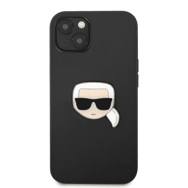 Обложка книги «KLHCP13SPKMK Karl Lagerfeld PU Leather Karl Head Case for iPhone 13 mini Black»