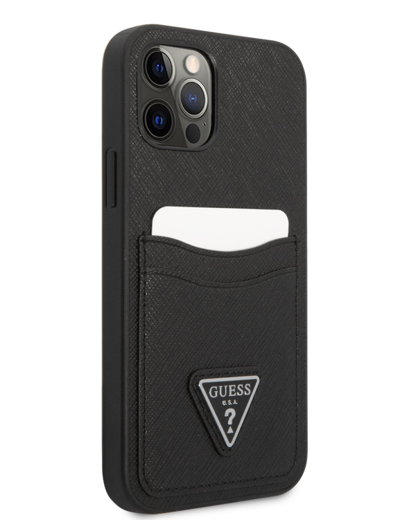 Дополнительное изображение книги «Guess Saffiano Double Card Case for iPhone 12|12 Pro Black»