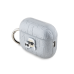 Karl Lagerfeld PU Embossed Karl and Choupette Heads Case for AirPods 3 Silver