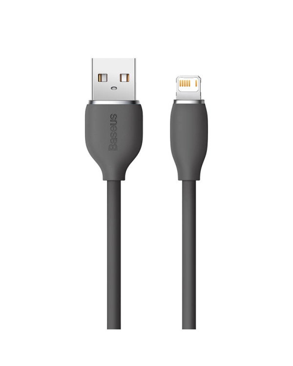 Baseus Jelly кабель USB Lightning, 2,4A, 1,2м (черный)