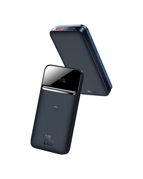 Baseus Magnetic powerbank 10000mAh 20W Overseas Edition navy blue + USB cable - USB Type C (PPCX010201)