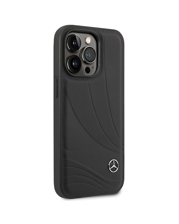 Дополнительное изображение книги «Mercedes MEHCP14X8ROLK iPhone 14 Pro Max 6,7" czarny|black hardcase Leather Wave Patern»