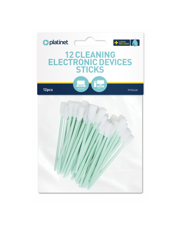 Platinet PFS5430 Чистящие палочки для приборов | 12 шт | Бесспиртовая жидкость 2x2 мл