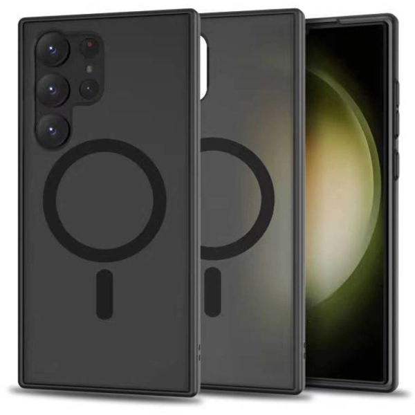 Чехол Tech-Protect MagMat MagSafe для Samsung Galaxy S23 Ultra - черный матовый