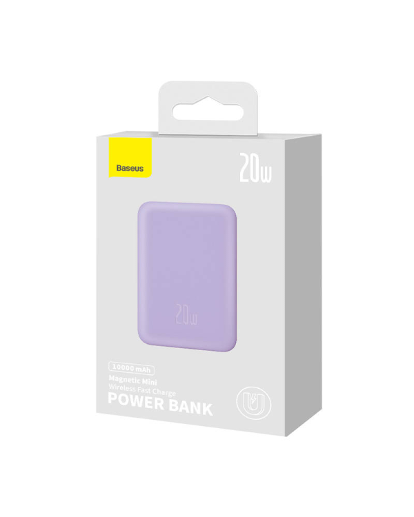 Powerbank Baseus Magnetic Mini 10000mAh 20W MagSafe (фиолетовый)