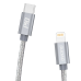 Dudao USB Typ C - Lightning Power Delivery 45W 1m cable gray (L5Pro grey)
