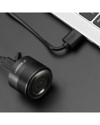 Wozinsky светодиодный задний велосипедный фонарь с микро USB красный свет 5 режимов черный (WRBLB2)