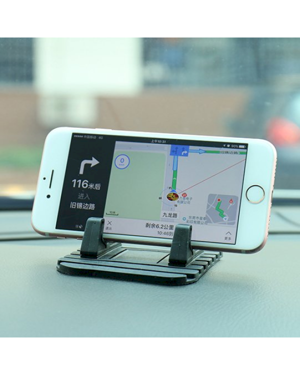Silicone Car Phone Holder Dashboard Desktop Stand black