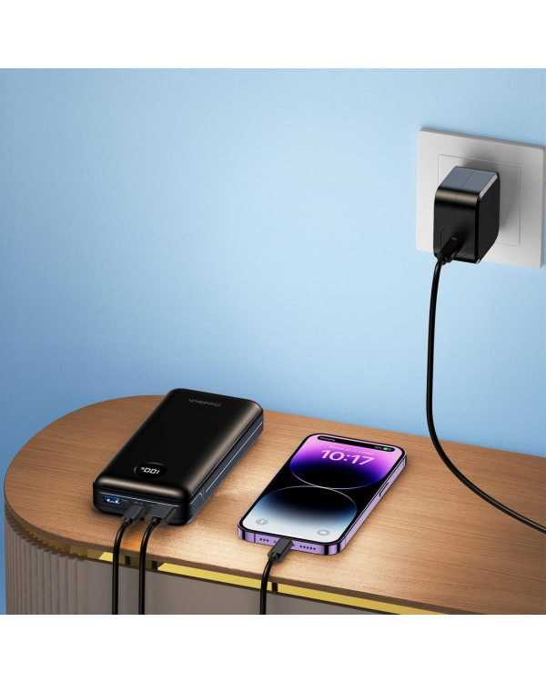 Choetech powerbank PD 45W 20000mAh черный (B653)