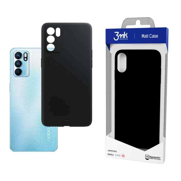 Обложка книги «Oppo Reno 6 5G - 3mk Matt Case black»
