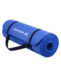 Wozinsky exercise mat 181 x 63 x 1 cm thick gymnastic yoga mat blue