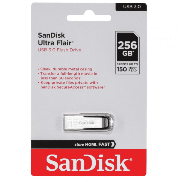 SanDisk Ultra Flair 256GB USB 3.0 Флеш Память (SDCZ73-256G-G46)