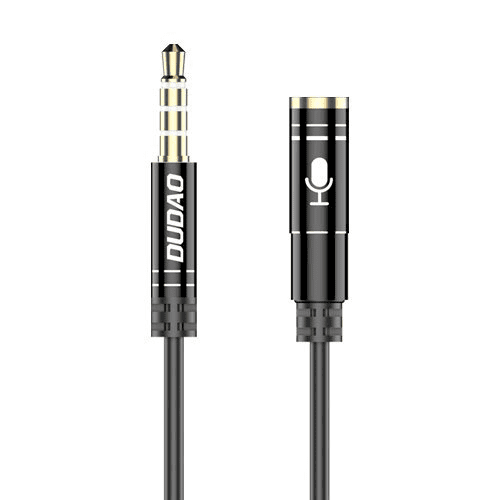 Обложка книги «Dudao 4-pole 3,5 mm mini jack AUX 1m cable silver»